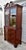 1950s Vintage Chippendale Style Mahogany China Cabinet Hutch Serpentine Swan Neck For Sale - Image 5 of 15