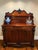 Beautifully crafted, this gorgeous and sturdy imported antique English serpentine chiffonier, circa 1840-1850, has lasted...