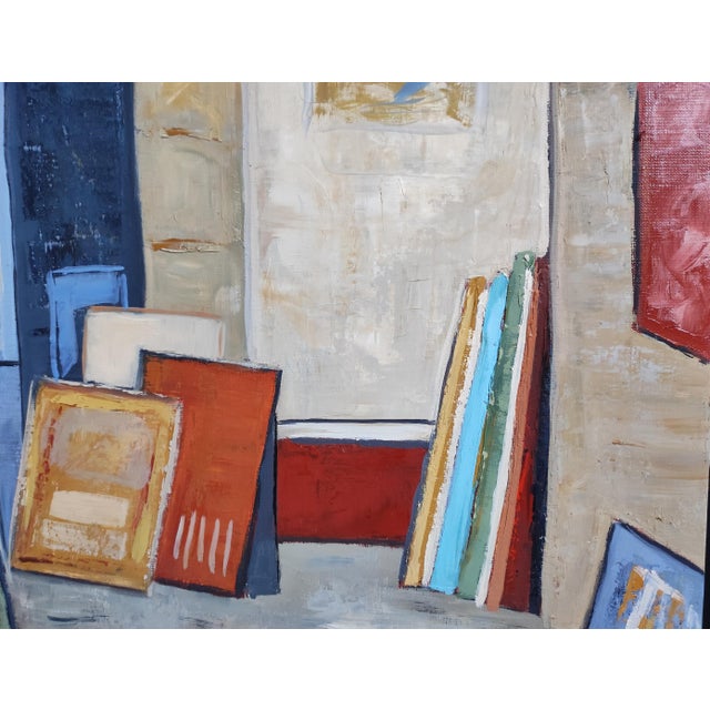 Blue Atelier 18, Framed For Sale - Image 8 of 9