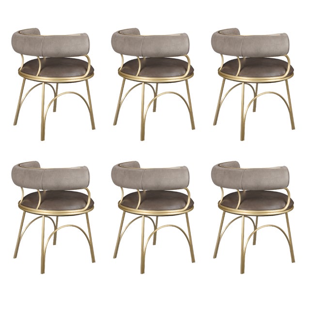 Austin Dining Chairs by Porus Studio, Set of 6 For Sale - Image 14 of 14