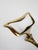 Mid-Century Modern Italian Brass Wall Coat Hooks in the style of Osvaldo Borsani, 1950s, Set of 2 For Sale - Image 6 of 18