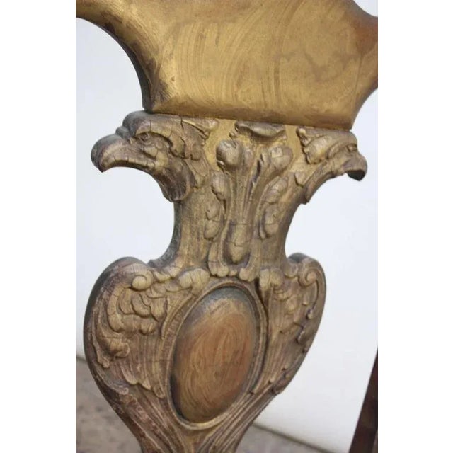 Majestic Odd Fellows Carved and Painted Armchair For Sale In New York - Image 6 of 11