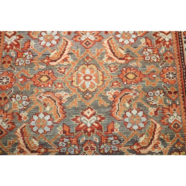 1930s Persian Malayer runner in brown and orange