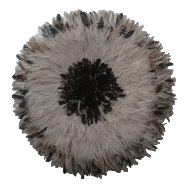 Juju Hat White and Natural of 39" - 100 Cm For Sale