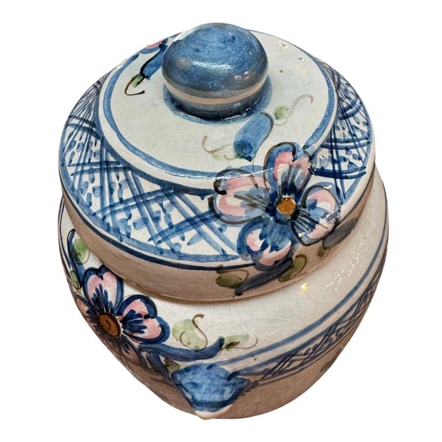 Circa 1900 Spanish Apothocary Tabac Jar For Sale - Image 6 of 11