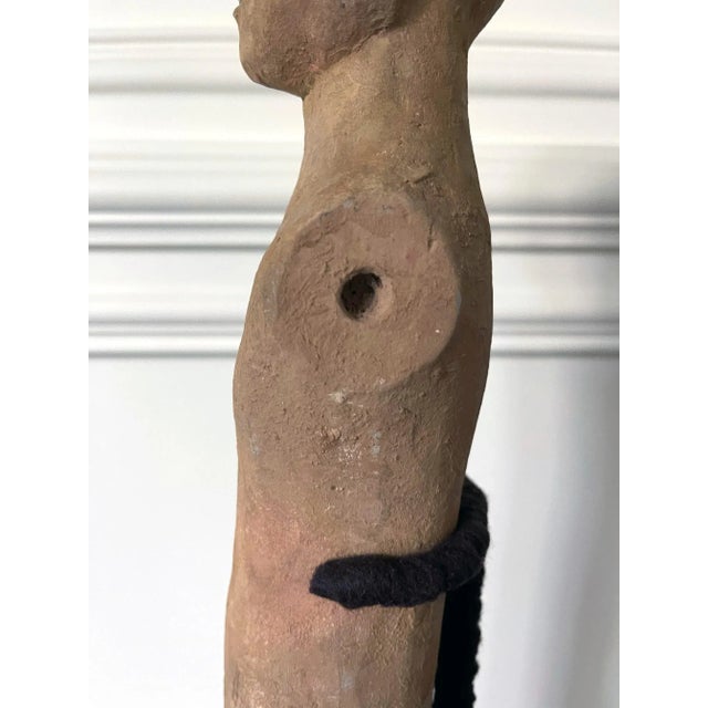 15th Century & Earlier Chinese Stoneware Tomb Figure Han Dynasty For Sale - Image 5 of 13