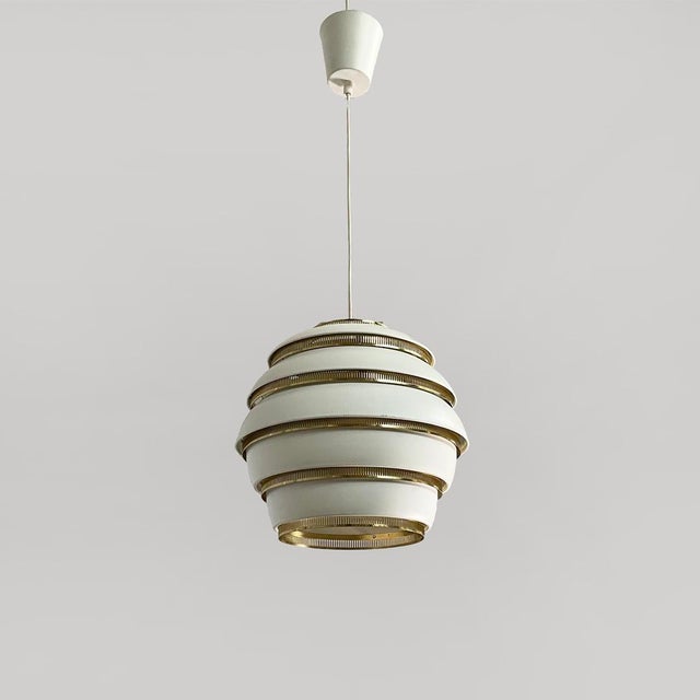 Modern Finnish Beehive Chandelier by Alvar Aalto for Valaisinpaja Oy, 1970s For Sale - Image 15 of 15
