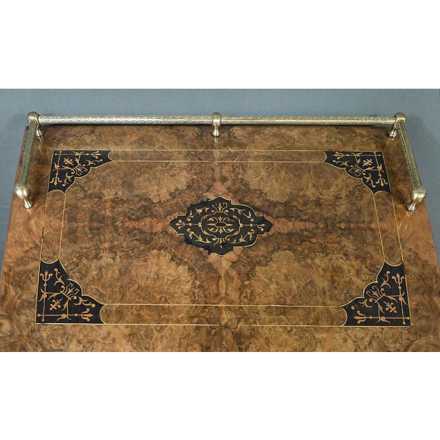 Charles X Style Burl Walnut Music Cabinet For Sale - Image 4 of 18