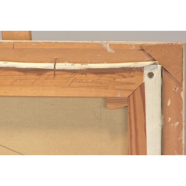 Oil Painting, Cityscape: Spandau, 1960s For Sale - Image 6 of 7