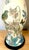 Pair of English Decoupage Yellow-Ground Bird & Botanical Lamps, circa 1970s For Sale - Image 4 of 13