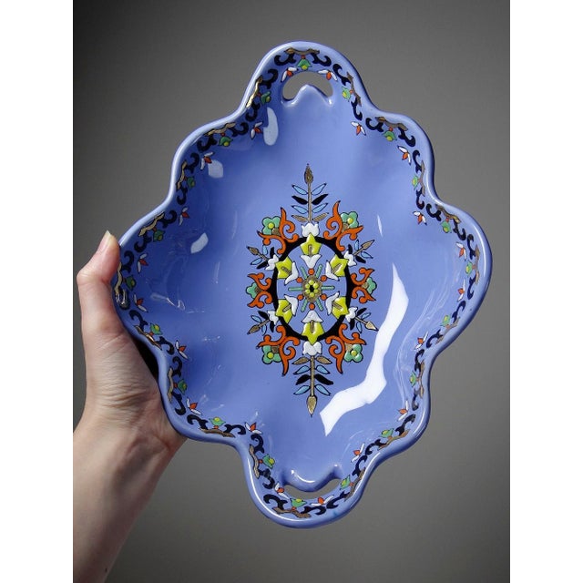 Earthenware and Enamel Bowl from Longwy, 1950s For Sale - Image 4 of 13