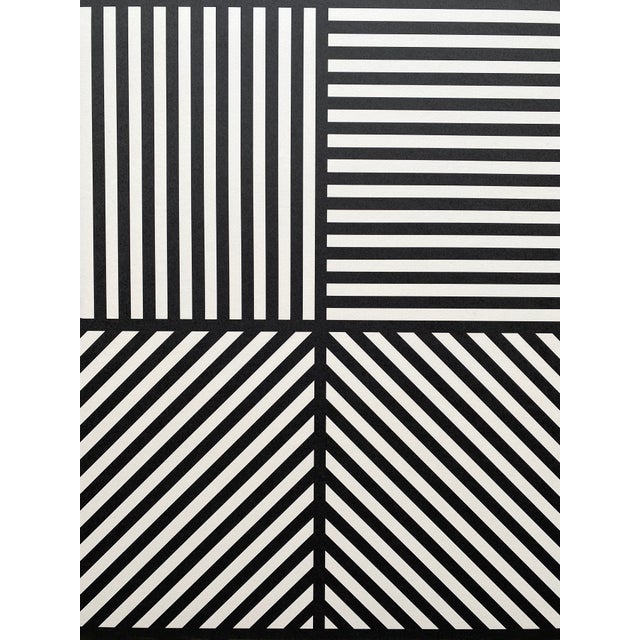 Black Sol LeWitt Vintage 1987 Modernist Silkscreen Print Framed Extra Large Twenty-Fifth New York Film Festival Poster For Sale - Image 8 of 18
