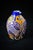 Blue and White Cut Crystal Overlay Vase with Enamel and Gilt Decoration, 19th Century For Sale - Image 4 of 16