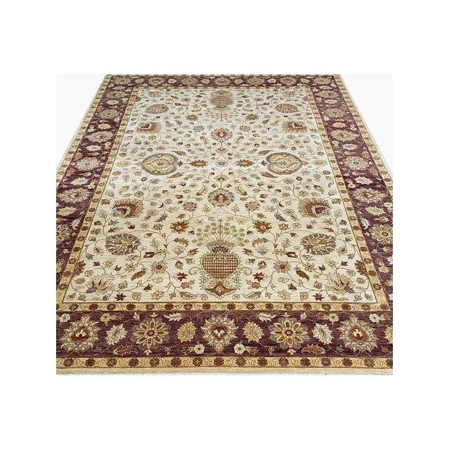 10x14 Handwoven Indian Agra Area Rug - 107053 For Sale In Dallas - Image 6 of 13