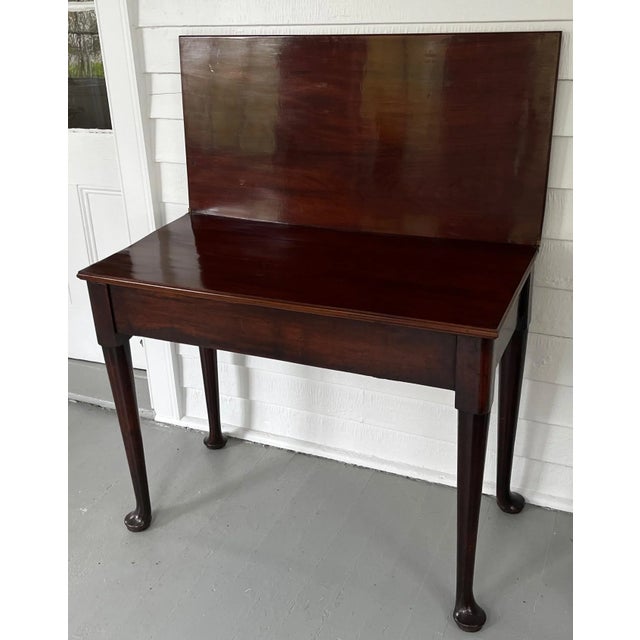 Antique 19th Century Georgian Mahogany Folding Side Table for Dining or Console For Sale In New York - Image 6 of 13