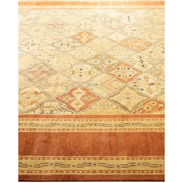 Solo Rugs Eclectic, One-of-a-Kind Hand-Knotted Area Rug in Brown, 9' 2" x 11' 7" For Sale - Image 4 of 8