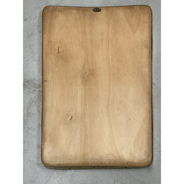 Mirror with Brass Edge in the style of Gio Ponti, 1950s For Sale - Image 4 of 6