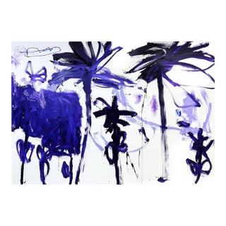 Contemporary Abstract Acrylics on Canvas "Public Trees" by Manuela Karin Knaut For Sale