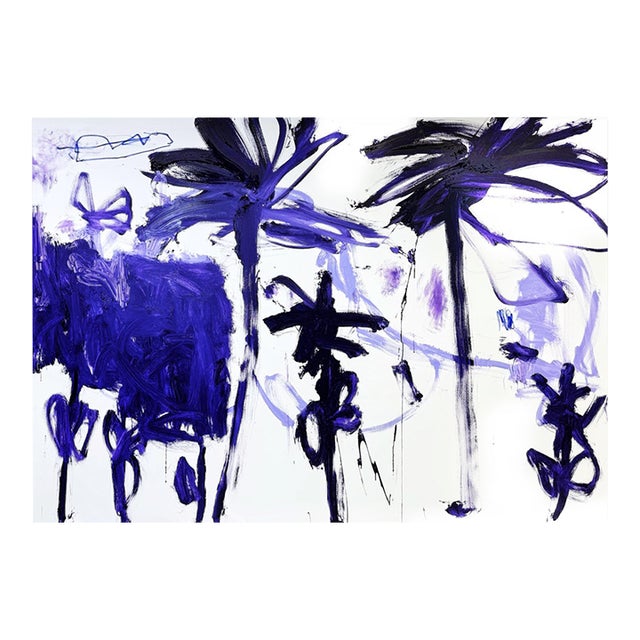 Contemporary Abstract Acrylics on Canvas "Public Trees" by Manuela Karin Knaut For Sale