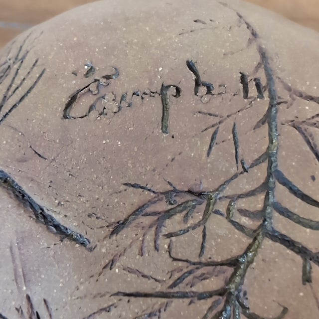 2000 - 2009 Barbara Campbell Stoneware Artifacts Studio Pottery Sphere – El Rito, Nm For Sale - Image 5 of 10