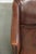 Textile Sheepskin Armchair in a Deep Brown Color Finished with Black Piping For Sale - Image 7 of 13