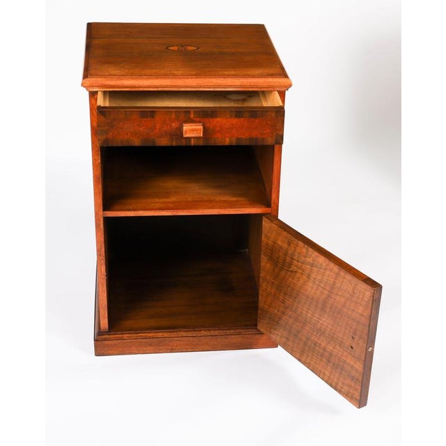Walnut Erii Sandringham Bedside Cabinets with Royal Provenance, 1950s, Set of 2 For Sale - Image 16 of 18