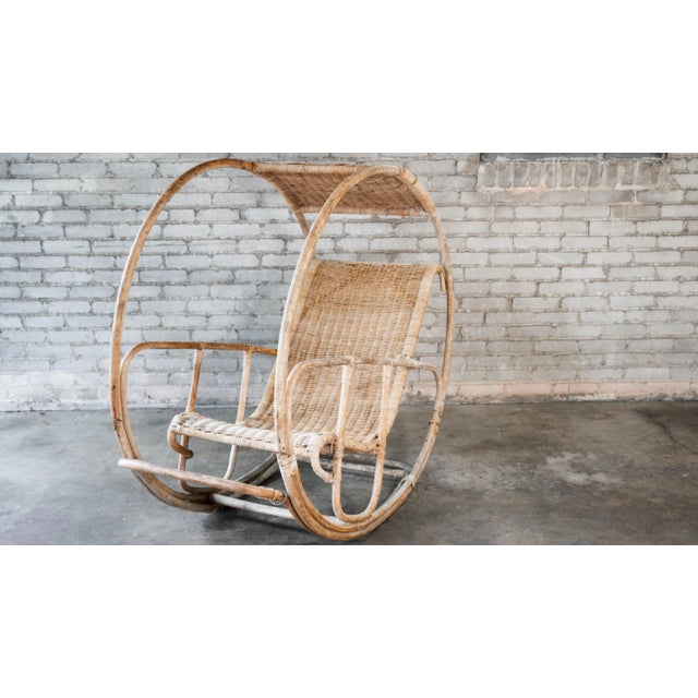 Wood Vintage Franco Bettonica “Dondolo" Lounge Chair For Sale - Image 7 of 18