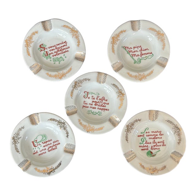 Vintage French Limoges Ashtray Catchalls For Sale