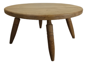 Brutalist Oak Coffee Table from Dudouyt, 1950s