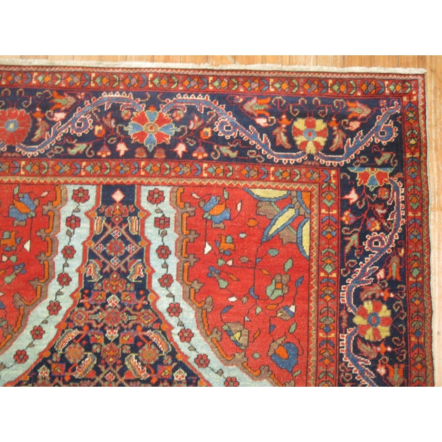 Dramatic Antique Zabihi Collection Persian Mishan Malayer Rug - 4'3" x 6'3" For Sale - Image 4 of 12