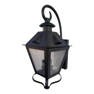 Wall Mount Bronze Carriage Lantern Light Fixture- Hardwired For Sale