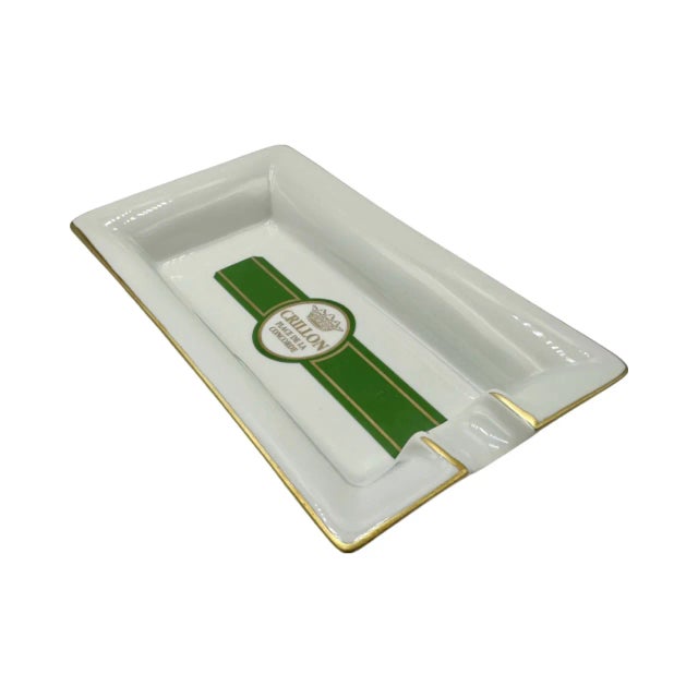 Mid-Century Modern Vintage Hotel Crillon Place De Concorde Paris Ashtray Catchall Dish For Sale - Image 3 of 12