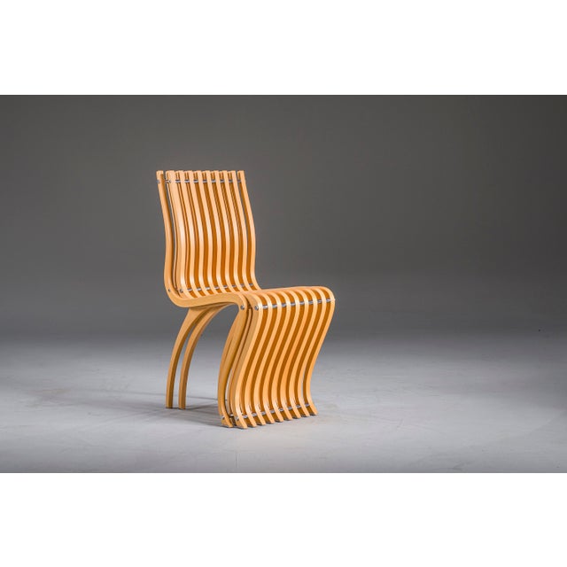 1980s Schizzo Chairs in Beech and Chrome by Ron Arad for Vitra, Germany, 1980s, Set of 2 For Sale - Image 5 of 16