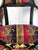 Black Italian Black Lacquer and Gilt Armchair with Floral Cotton Satin Upholstery, 1980s For Sale - Image 8 of 9