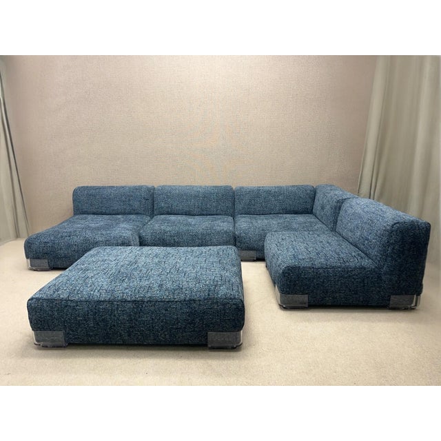 Kartell Modular Two-Seater Sofa by Piero Lissoni for Kartell, Set of 5 For Sale - Image 4 of 18