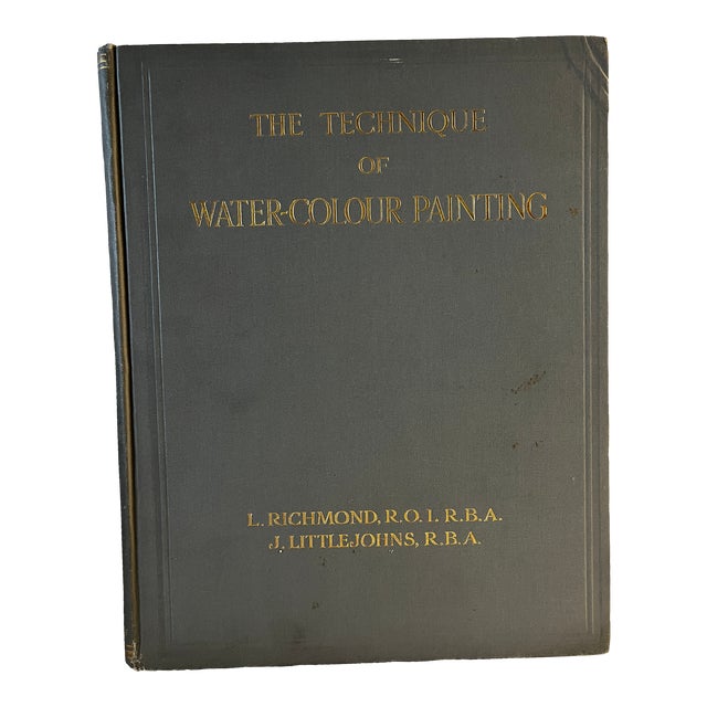 1925 Technique of Watercolor Painting Book For Sale