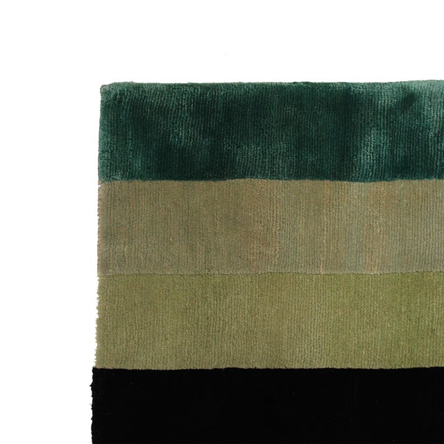 Black Hand-Knotted Wool and Silk Rug from Jordi Labanda, Spain, 2005 For Sale - Image 9 of 13