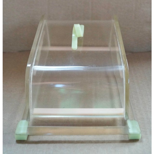 Art Deco Acrylic Butter Dish, 1930 For Sale - Image 6 of 7