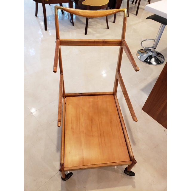 1950s 1950 Brazilian Caviuna Wood Tea Cart For Sale - Image 5 of 6
