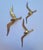 Metal Brass Wall Decor Sculptures of Seagulls, Austria, 1963, Set of 3 For Sale - Image 7 of 14