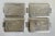 Mid 20th Century Set of 4 Petite Aluminum Silver Japanese Embossed Trays For Sale In Los Angeles - Image 6 of 7