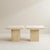 Stone 1970s Italian Organic Modern Minimalist Axel Vervoordt Style Travertine Side Tables - Pair For Sale - Image 7 of 8