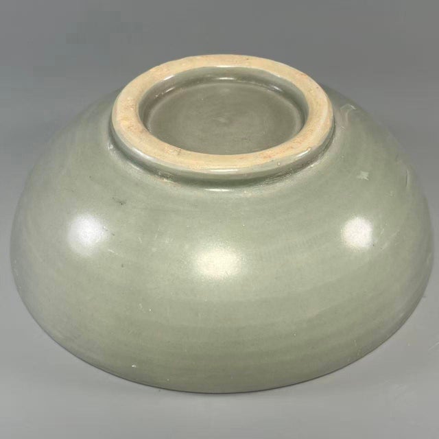 Vintage Chinese Longquan Celadon Ceramic Bowl For Sale - Image 4 of 5