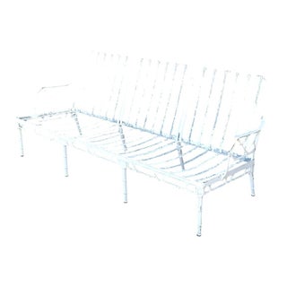 Retro Brown Jordan Metal “Calcutta” Outdoor Sofa For Sale