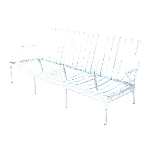 Retro Brown Jordan Metal “Calcutta” Outdoor Sofa For Sale