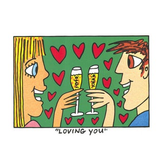 James Rizzi, Loving You, Print For Sale