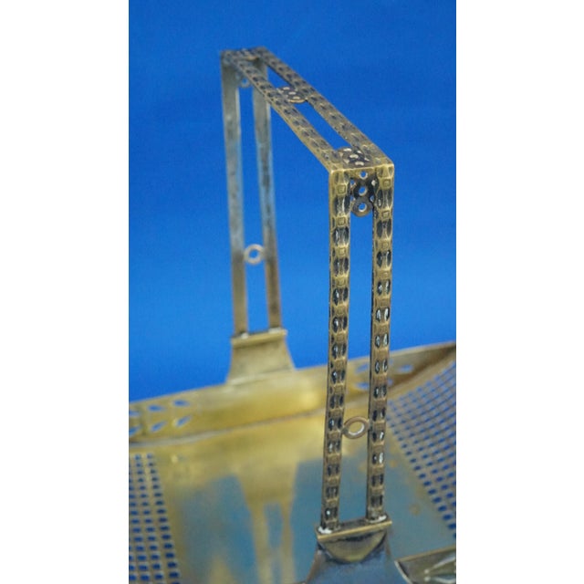 20th Century Deco Basket in Silver-Plated Brass by Josef Hoffmann for the Argentor Werke Rust & Hetzel Factory, Austria, 1920s For Sale - Image 14 of 18