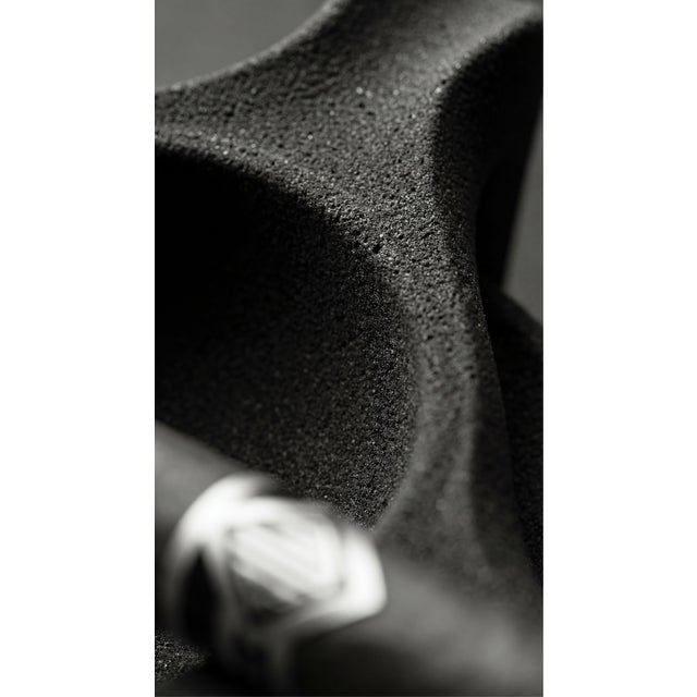 3D Printed Black Sand Sculptural Ashtray by Bryant Creative Industries S.L. For Sale - Image 4 of 6