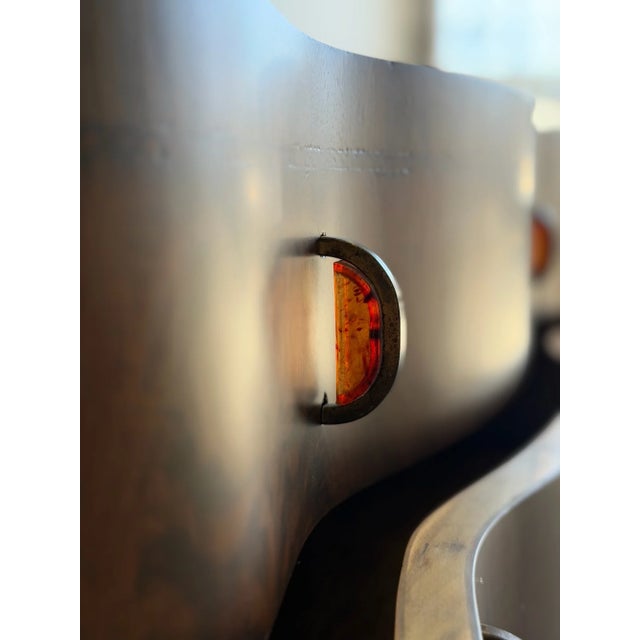 Brown Vintage Art Deco Wavy Sideboard For Sale - Image 8 of 18