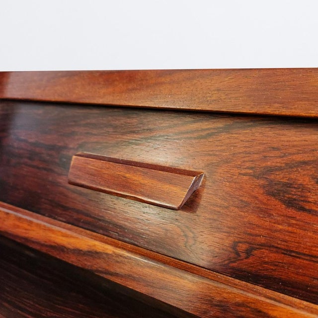 Brown Vintage Vanity Unit with Mirror by Arne Wahl Iversen for Vinde Møbelfabrik, 1960s For Sale - Image 8 of 9